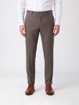 Dondup Pantaloni chino Gaubert slim fit in cotone stretch marrone