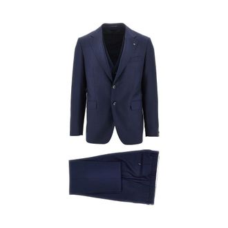 Tagliatore Super 110s wool three-piece tailored suit Man 56