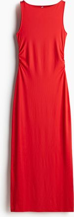 H&M Drapiertes Bodycon-Maxikleid - Red