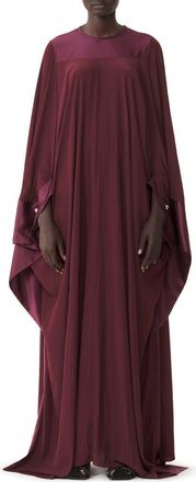 Lanvin Full-Length Charmeuse Dress in Garnet at Nordstrom, Size 38