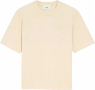 Ami Grijze Wollen Sjaal met Franje - unisex - T-shirts - Grijs - XL - Wol - Tops