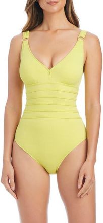 Bleu Rod Beattie Underwire One-Piece Swimsuit in Limezest at Nordstrom, Size 14