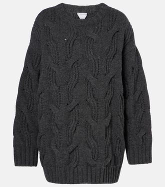 Bottega Veneta Cable-knit wool sweater