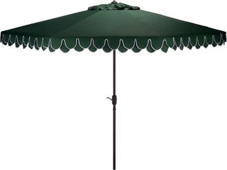 Safavieh Valance 11Ft Round Crank Umbrella