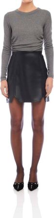 Fifteen Twenty Side Shirred Top In Charcoal