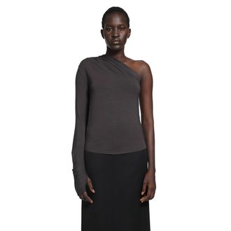 Thom Krom Stretch Viscose Off-Shoulder Top