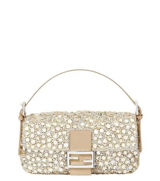 Fendi Beige Baguette Medium Shoulder Bag