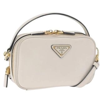 Prada Pre-owned Cross Body Bags, female, White, Size: ONE SIZE Pre-owned Vintage Cross Body Bag