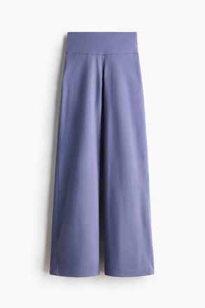 H&M Wide Sports Leggings With Softmove in Dusty Violet at Nordstrom, Size X-Large