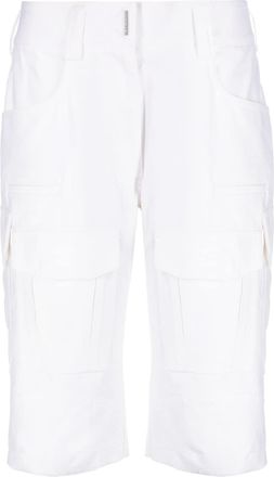 Givenchy cargo bermuda shorts - women - Cotton/Cotton - 44 - White