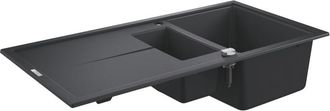 GROHE Fregadero De Composite Con Escurridor K400 Granito Negro 31642ap0 - Grohe