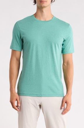 Travis Mathew Solid Crewneck T-Shirt in Heather Green at Nordstrom Rack, Size Xx-Large