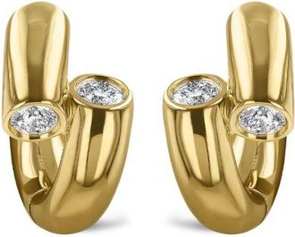 Pragnell 18kt yellow gold Eclipse earrings