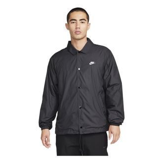 Nike Club Coaches Jacket Asia Sizing Black White FN3317-010