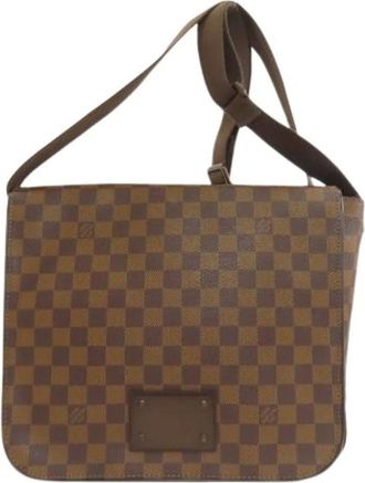 Louis Vuitton Pre-owned Cross Body Bags, female, Brown, Size: ONE SIZE Pre-owned Damier Canvas Shoulder Bag