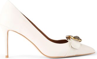 Kurt Geiger Womens Leather Kgl Mayfair Court Sm Egl Heels - White - Size UK 6