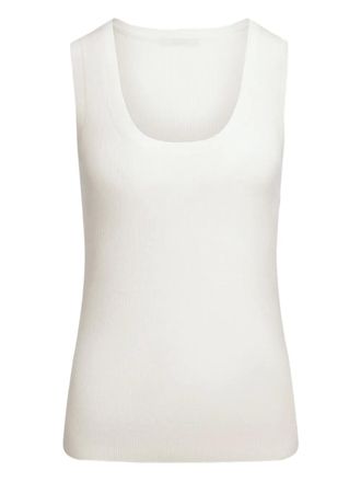 12 Storeez ribbed tank top - White