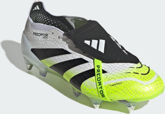 adidas adidas Performance Unisex Predator Elite Fold-Over Tongue Soft Ground Boots - White/Multicolour - Size UK 11.5