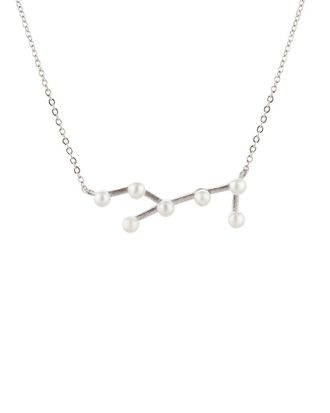 Splendid Pearls Dnu 0 Units Sold Splendid Pearls Silver 2-3Mm Pearl Zodiac Pendant Necklace