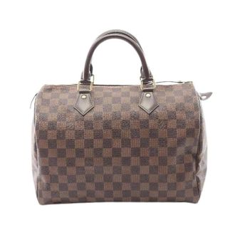 Louis Vuitton Pre-owned Speedy 30 Damier Handtas - Dames - Pre-owned - Bruin - Maat: ONE Size Leer
