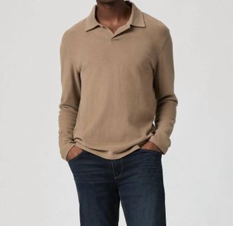 Paige Hammond Long Sleeve Polo In Highlands