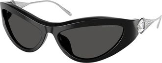 Swarovski Sk 6046 Zonnebrillen - Dames - Zonnebrillen - Zwart - 60 MM - Accessoires