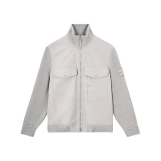 Stone Island Light Jackets, male, Gray, Size: XL Stone Jacket E26