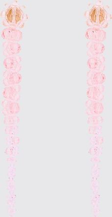 Simone Rocha Beaded Dangle Earrings in Brass and Glass