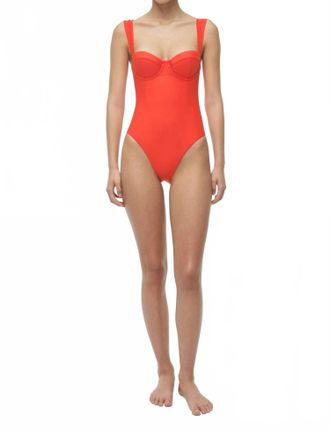 Jonathan Simkhai Kyle Bustier One Piece In Lobster