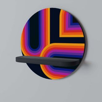 OEM Cegado Por Las Luces Estante Redondo Negro