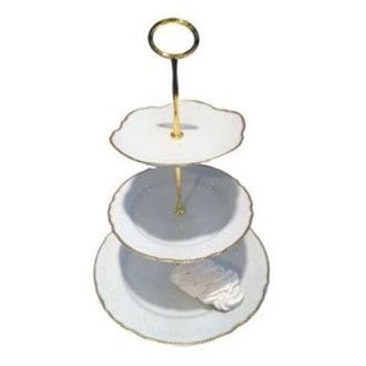 Anna Weatherley Simply Anna 3 Tier Stand in White/gold at Nordstrom