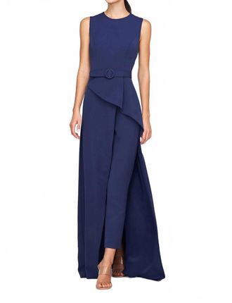Kay Unger Owen Jumpsuit In Dark Indigo