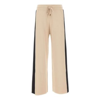 Elena Miro Dames, Broeken, Beige, Maat: S Viscose