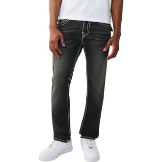 True Religion Rocco Super T Skinny Jeans in Smog Overdye Black Wash at Nordstrom, Size 31