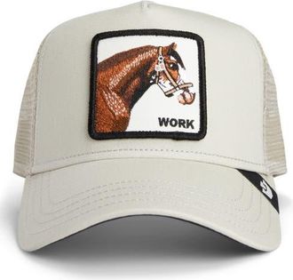 Goorin Brothers Work Horse Embroidered Patch Trucker Hat in Scout at Nordstrom