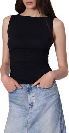 Rag & Bone Luca Shirred Tank Top in Black at Nordstrom Rack, Size Xx-Small