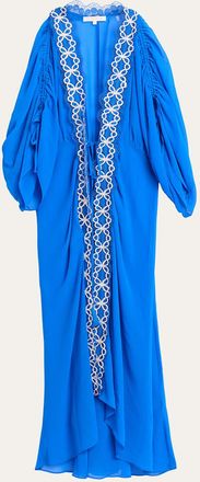 Ramy Brook Riley Embroidered Maxi Robe Dress