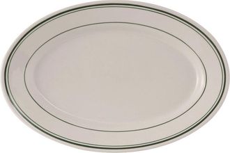 Tuxton Green Bay Oval Platter 8-1/4x5-3/4, 36 Pieces