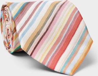 Paul Smith Mens Polka-dotted multicoloured tie