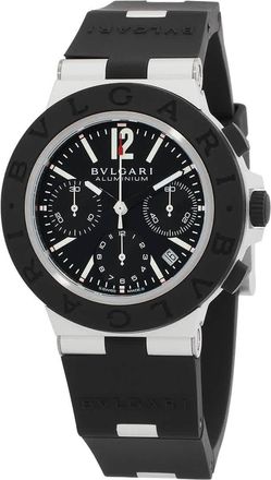 Bulgari Aluminium 41 Chronograph Automatic Black Dial Mens Watch 103868