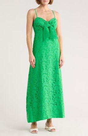 Lilly Pulitzer Sarahlynne Maxi Dress in Fauna Green Palm at Nordstrom Rack, Size 14