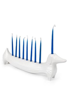 Jonathan Adler Dachshund Menorah in White at Nordstrom