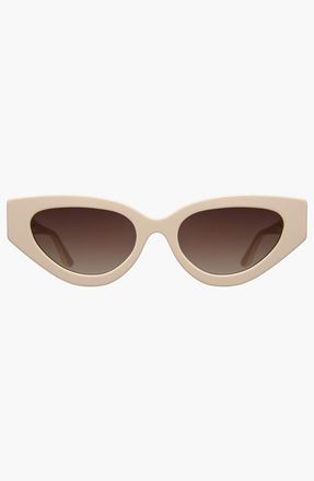 Illesteva Mary Lou Sunglasses in Cream /Brown at Nordstrom