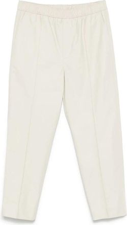 Lanvin Beige Trekkoord Broek - Heren - Straight fit broeken - Wit - XL - Broeken