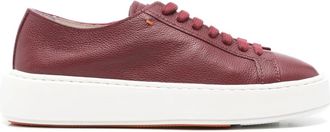 Santoni Sneakers met plateauzool - Rood