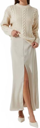 Astr Womens Vitella Skirt In Ecru