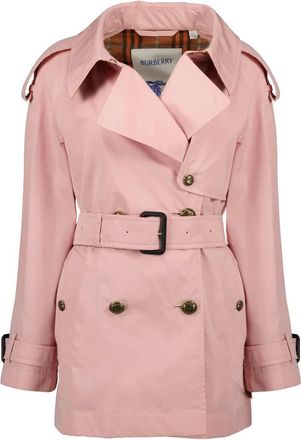 Burberry Trench Coats, female, Pink, Size: XS Fitzrovia Trench