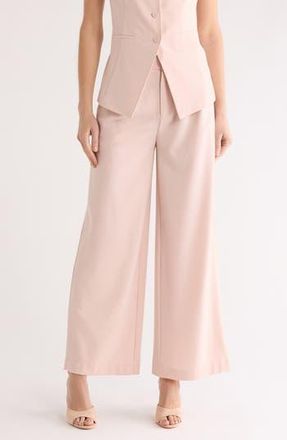 Leith Wide Leg Pants in Pink Sepia at Nordstrom Rack, Size 12