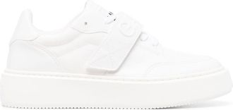 Ganni touch-strap low-top sneakers - women - Rubber/Fabric/Fabric/Polyurethane - 39 - White