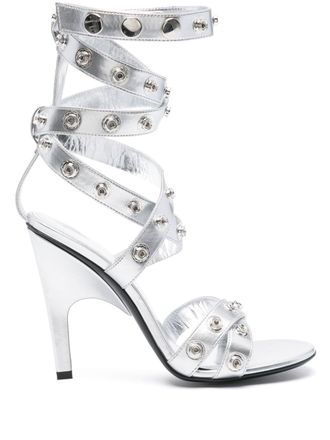 The Attico Sandali Cosmo 105mm - Argento